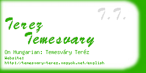 terez temesvary business card